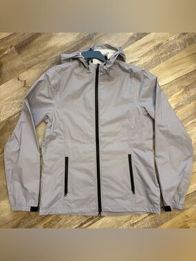 Charles River Apparel Light Hooded Rain Windbreaker Jacket Nylon M Medium